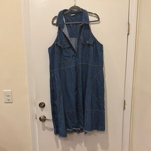 Pilcro Blue Denim Top